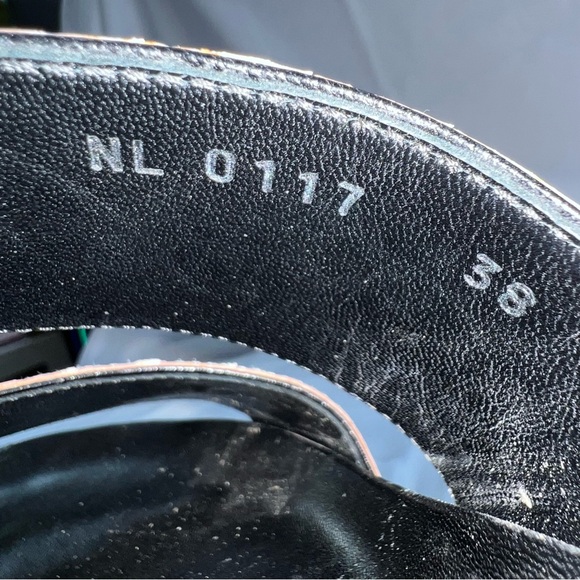 Louis Vuitton Lauriate Line Python Platform Strap Sandals Leather Shoes - Picture 8 of 10